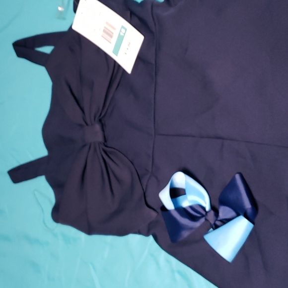 Rare Edition navy blue romper, girls size 16, brand new - Picture 4 of 4